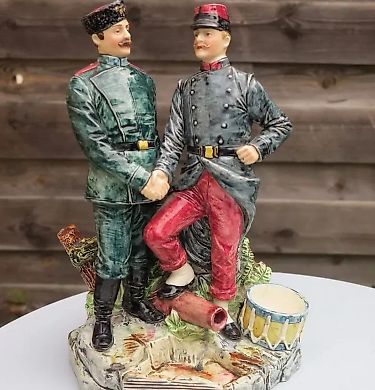1894 - RUSSIAN and FRENCH SOLDIER - RUSSIA and FRANCE - "SOLDIERS OF THE 19TH CENTURY"