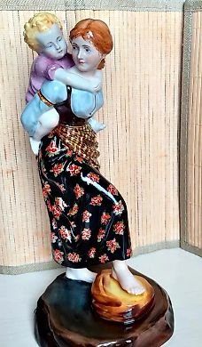 Children running away from the thunderstorm