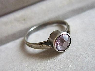 Ring silver 875 hallmark star Moscow