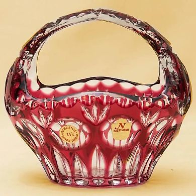 Ваза - Конфетница Цветной Хрусталь, NACHTMANN Германия, 70 -е гг.