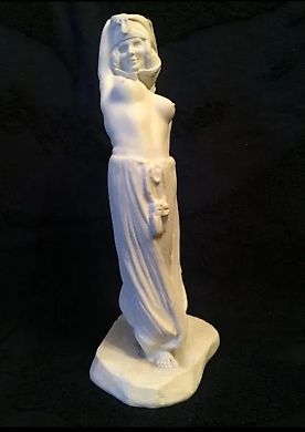Statuette of an Eastern dancer. Biscuit, France. Signature: CR-CIR