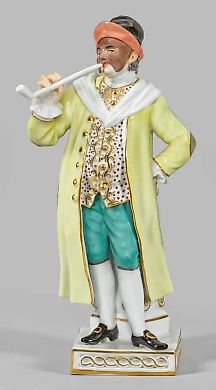 Фарфоровая фигурка "Кортезано" из Коммедии дель арте
