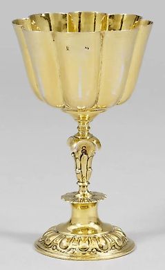 Gilded silver goblet
