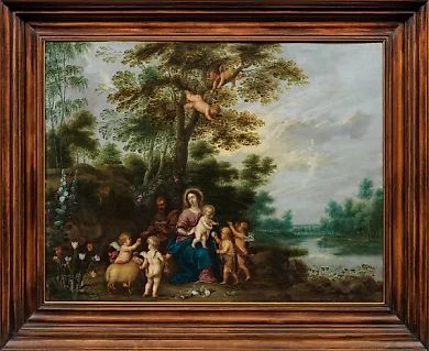 "Святая Семья с Младенцем Иоанном: мастерская Питера ван Авонта и Яна Брейгеля Младшего"