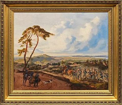 "Сцена из освободительных войн 1813-1815: пехотный отряд на холме"