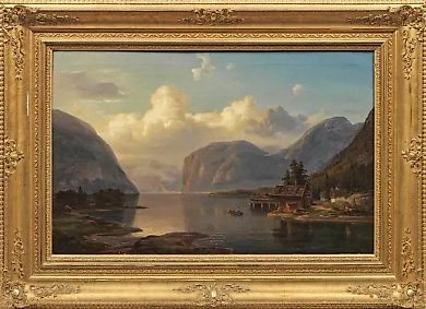 Иоганн Вильгельм Ширмер - вечерний пейзаж