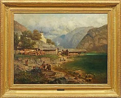 Artist Christian Gottlob Hammer: Painting of Highland Motifs