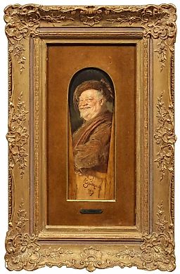 Grützner - Portrait of Falstaff in Munich