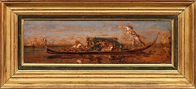 "Гондолы: исследование венецианской гондолы с гондольерами"