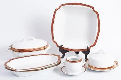 Imperial Russian Porcelain Set - Kuznetsov: description and condition