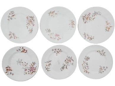 Русские фарфоровые тарелки с ручной росписью Кузнецова