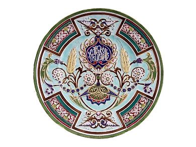 Wall plate in the style of Kuznetsov