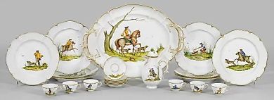 Сервиз "Яркая охота Нимфенбурга"
