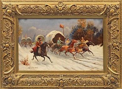 Exquisite transportation of gold in Siberia: Russian landscapes, snowy scenery, and elegant columns