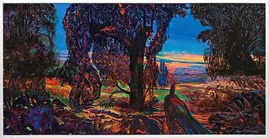 "Павлин: Цветной сериграф на твердой древесине"