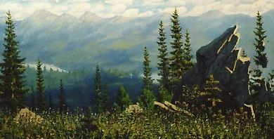 Haymaking season. canvas, oil