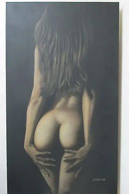 Temptation No. 3 Canvas, main technique airbrushing