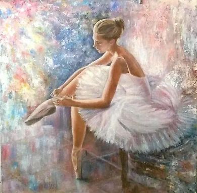 Ballerina oil, canvas