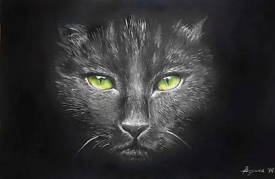 "Kot'" acrylic, watercolor paper