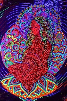 Pacha Mama Флуоресцентный акрил, холст 