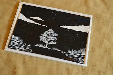 Sadness watercolor paper, gouache