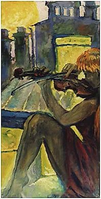 Violin-player Canvas, oil