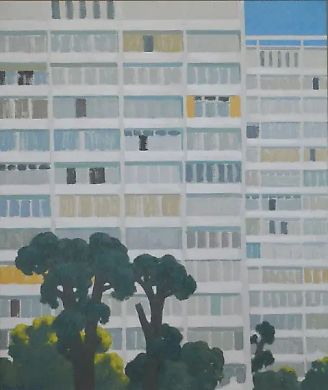 Городская среда Холст, масло 