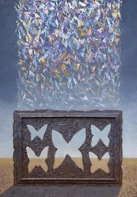 Опустевший гербарий масло, холст