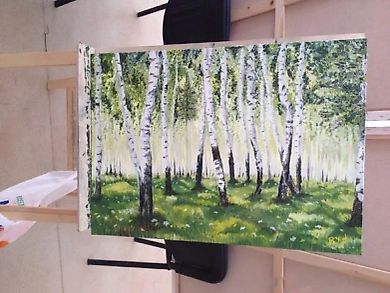 Роща масло.холст 