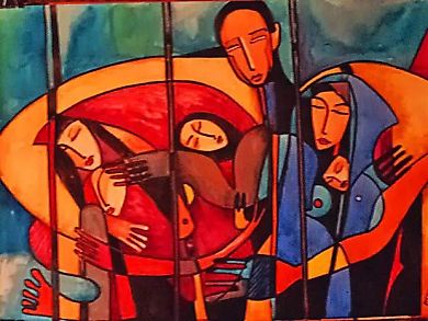 Expectation, oil on canvas