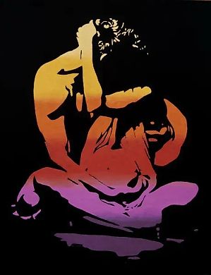 Binom genome Масло, паста, холст 