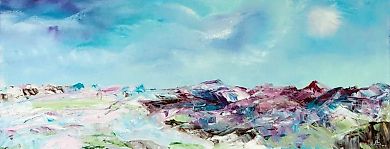 Plateau of Love  
oil, canvas, hardboard