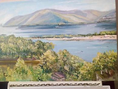 Volga Landscape, Tsarevshchina  
Canvas, oil