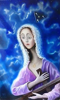 Pray oil, original technique by El Greco