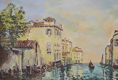 Венеция масло, холст на подрамнике 