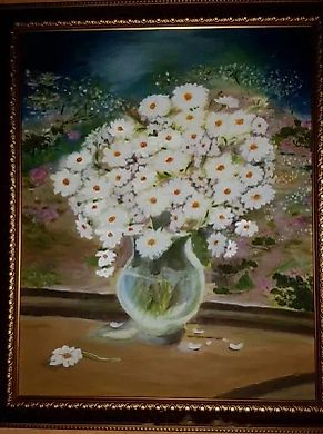 "Ромашки" Холст, масло 