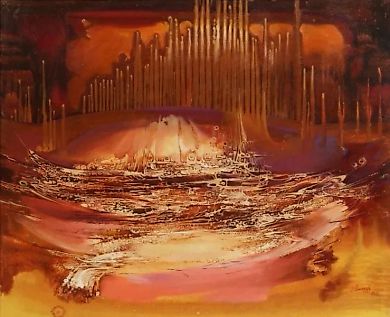 Ghost Town  
Oil on canvas