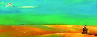 Wanderer Canvas. Oil