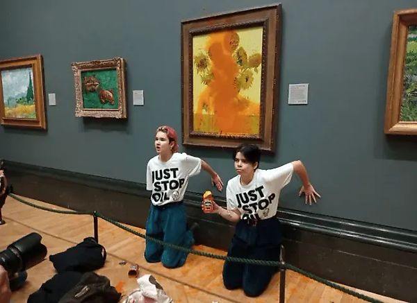Climate Activists Who Souped Van Gogh’s Sunflowers Sentenced to Prison
