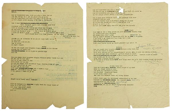 Once Tossed in Trash, Dylan's 'Mr. Tambourine Man' Lyrics Sell for $508,000