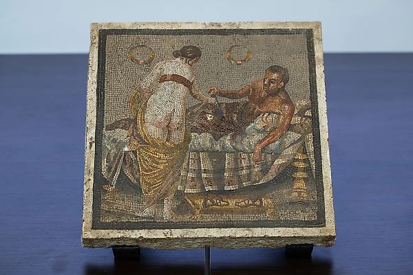 Erotic Mosaic Held by Nazi Officer Goes on View in Pompeii