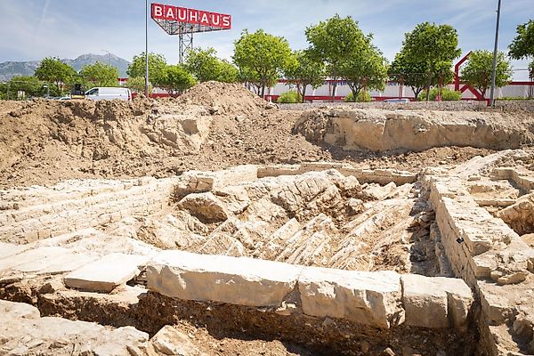 У торгового центра в Coatia нашли римское поместье с оливковыми прессами
