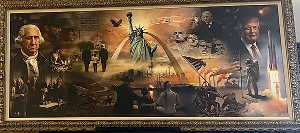 Трамп и его исторический коллаж: роботы, ритуалы и намёки на будущее