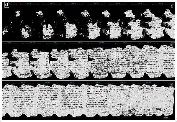 A.I. Deciphers Ancient, Carbonized Herculaneum Scroll, Which Could Be a Stoic Text