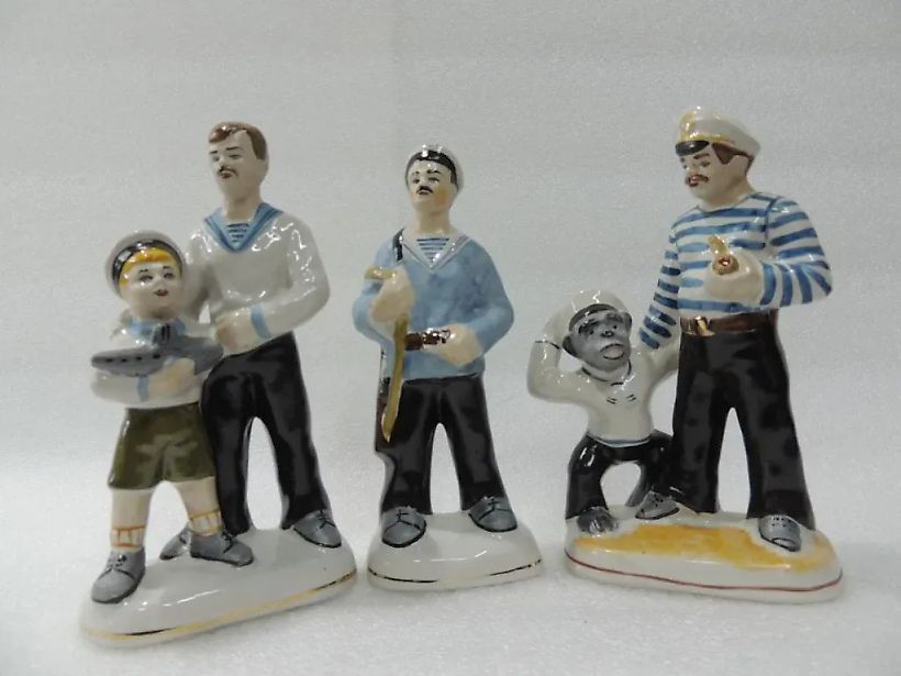 Композиция Морфлот Рулит 3 Фигурки Без Сколов и Трещин