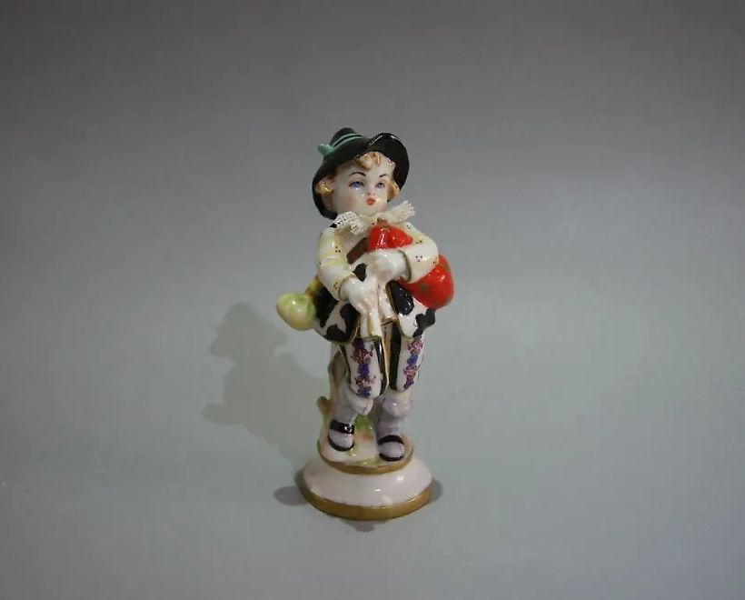 ПАСТУШОК Антикварная фигурка SITZENDORF ALFRED VOIGHT​ 1920-40г