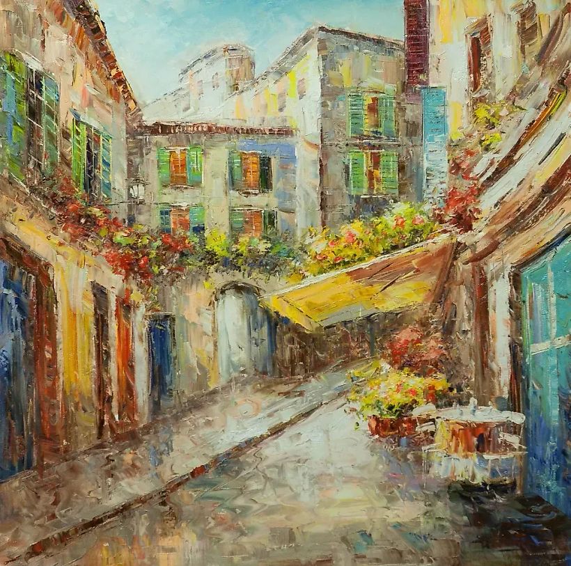 На итальянской улице в сиесту