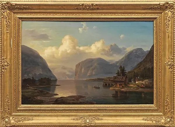 Иоганн Вильгельм Ширмер - вечерний пейзаж