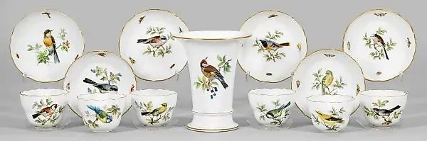 Набор для кофе с вазой