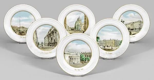 Шесть видовых тарелок Берлина